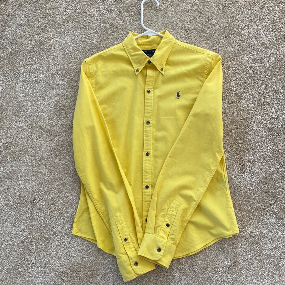 Rare bright yellow Ralph Lauren Oxford sz 8